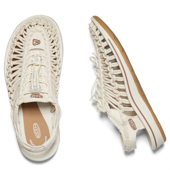 Keen UNEEK Canvas Sneaker Sandal, Natural Canvas/Birch